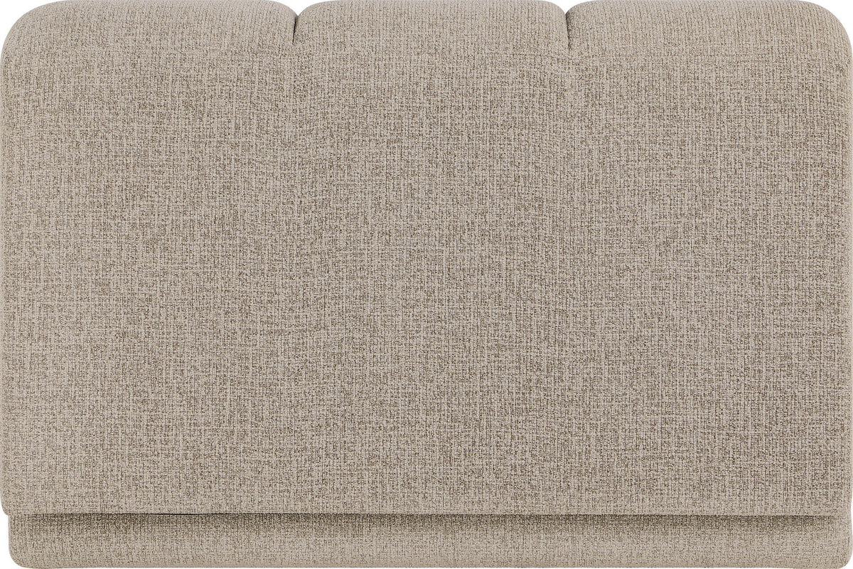 Modari Beige Fabric Upholstered Armless Chair