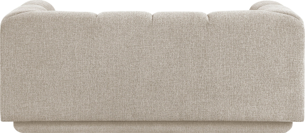 Modari 70.25in Beige Fabric Upholstered Loveseat