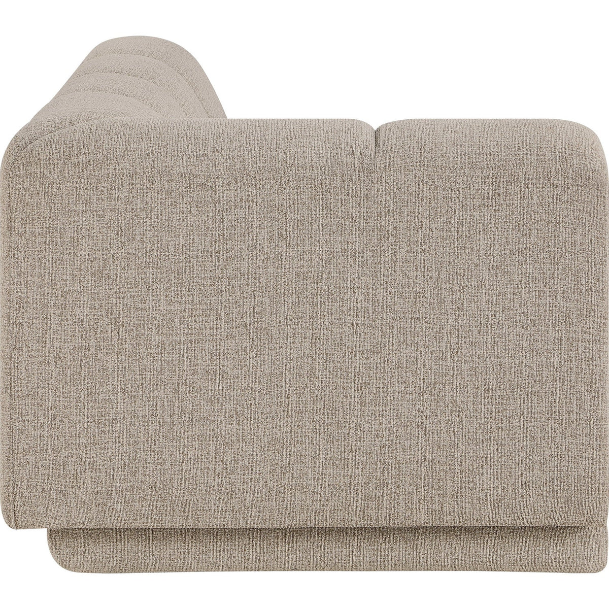 Modari Beige Fabric Upholstered Right Arm Chaise