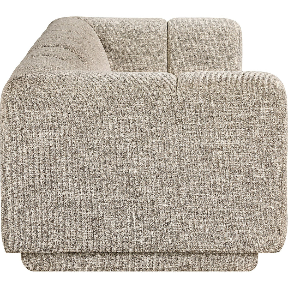 Modari 95in Beige Fabric Upholstered Sofa