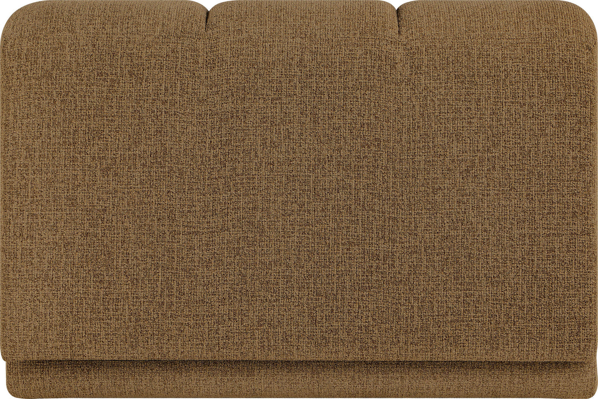 Modari Brown Fabric Upholstered Armless Chair