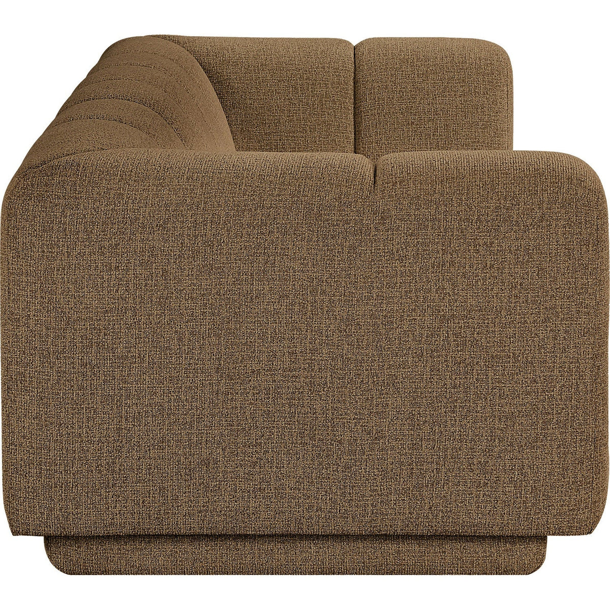 Modari 95in Brown Fabric Upholstered Sofa