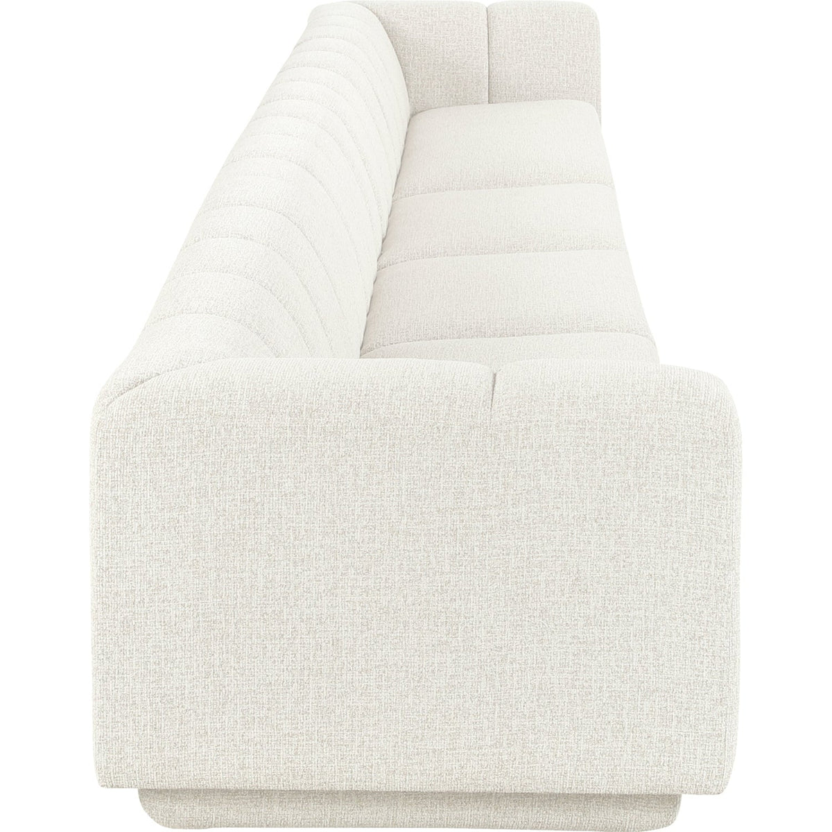 Modari Cream Fabric Upholstered 4 Piece Modular Sofa