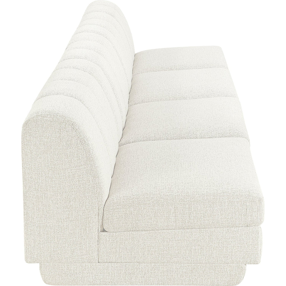 Modari Cream Fabric Upholstered 4 Piece Modular Sofa