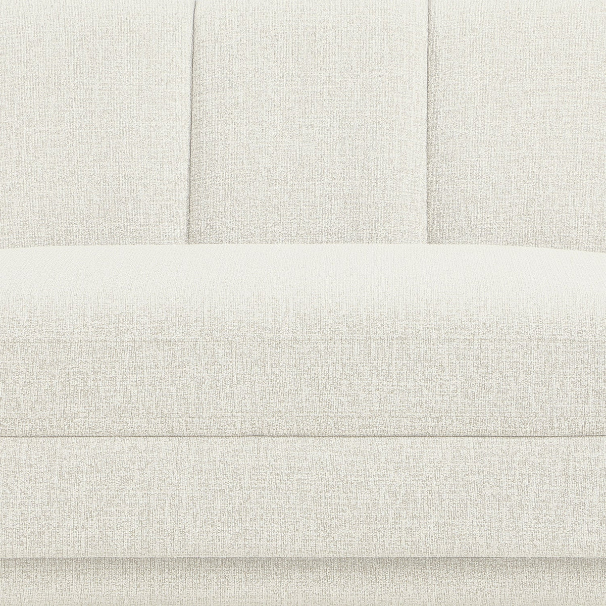 Modari Cream Fabric Upholstered 2 Piece Modular Sectional Sofa