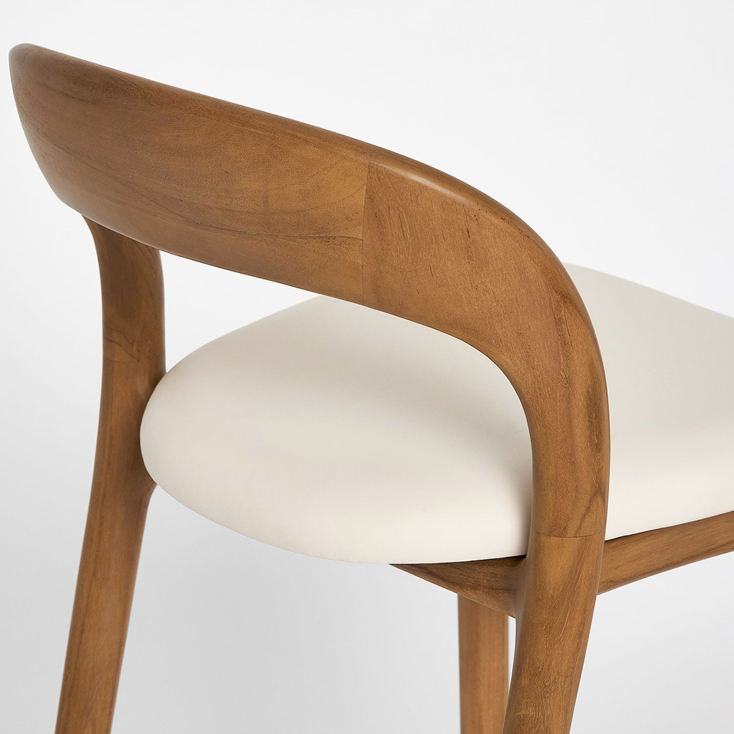 Interlude Home Felix Tawny Counter Stool Set of 2, side profile view