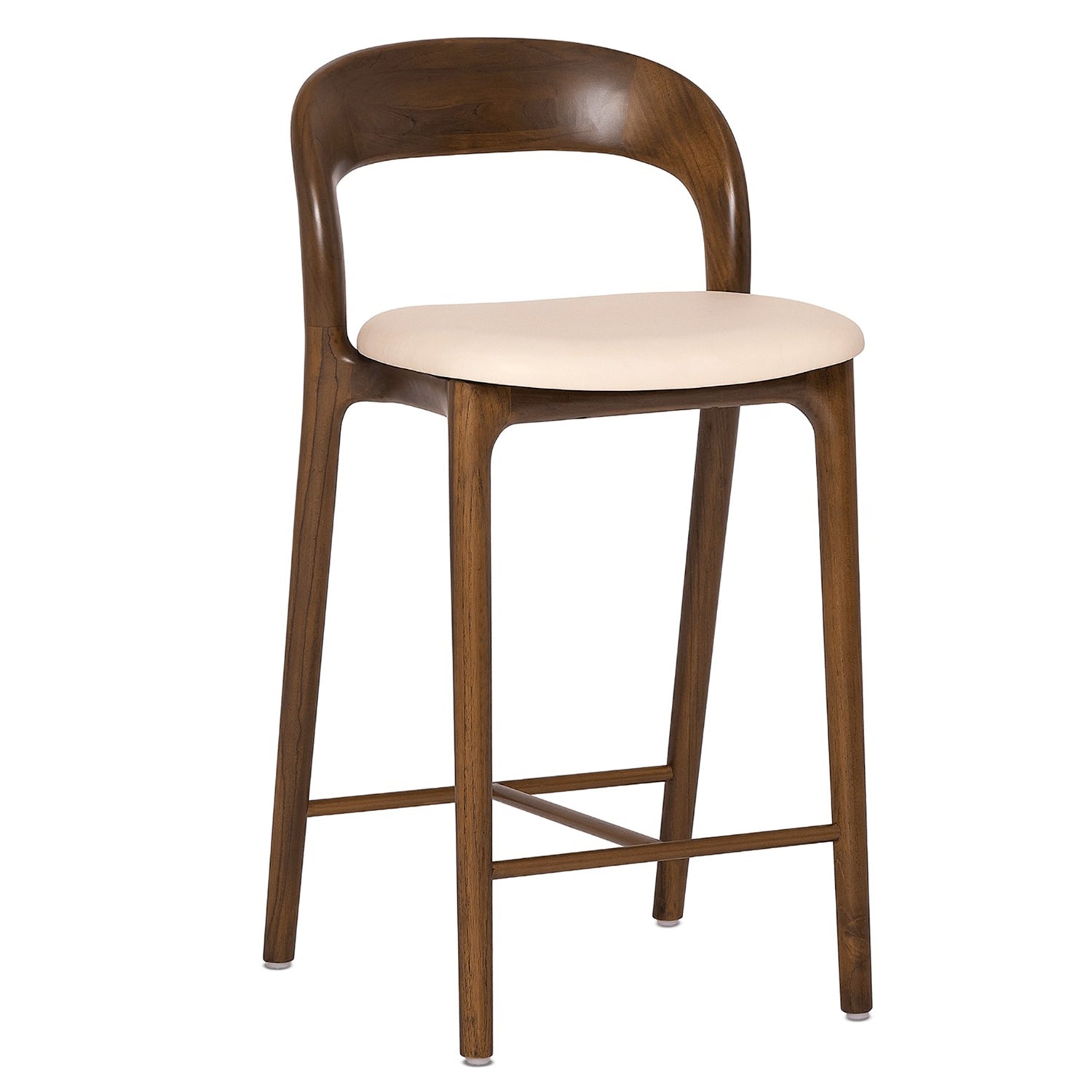 Interlude Home Felix Classic Walnut Counter Stool Set of 2