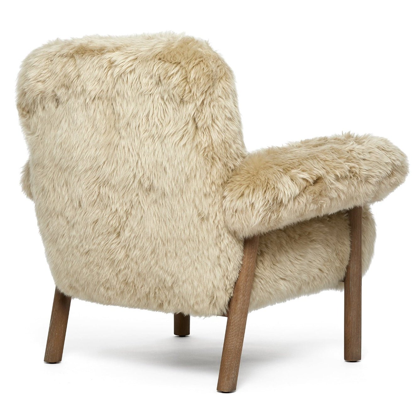 Nolan Morel Taupe Lounge Chair in ash Autumn Brown finish, styled in a room setting