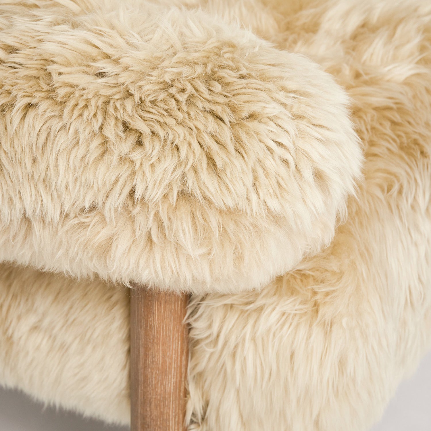 Nolan Morel Taupe Lounge Chair in ash Autumn Brown finish, shown to scale