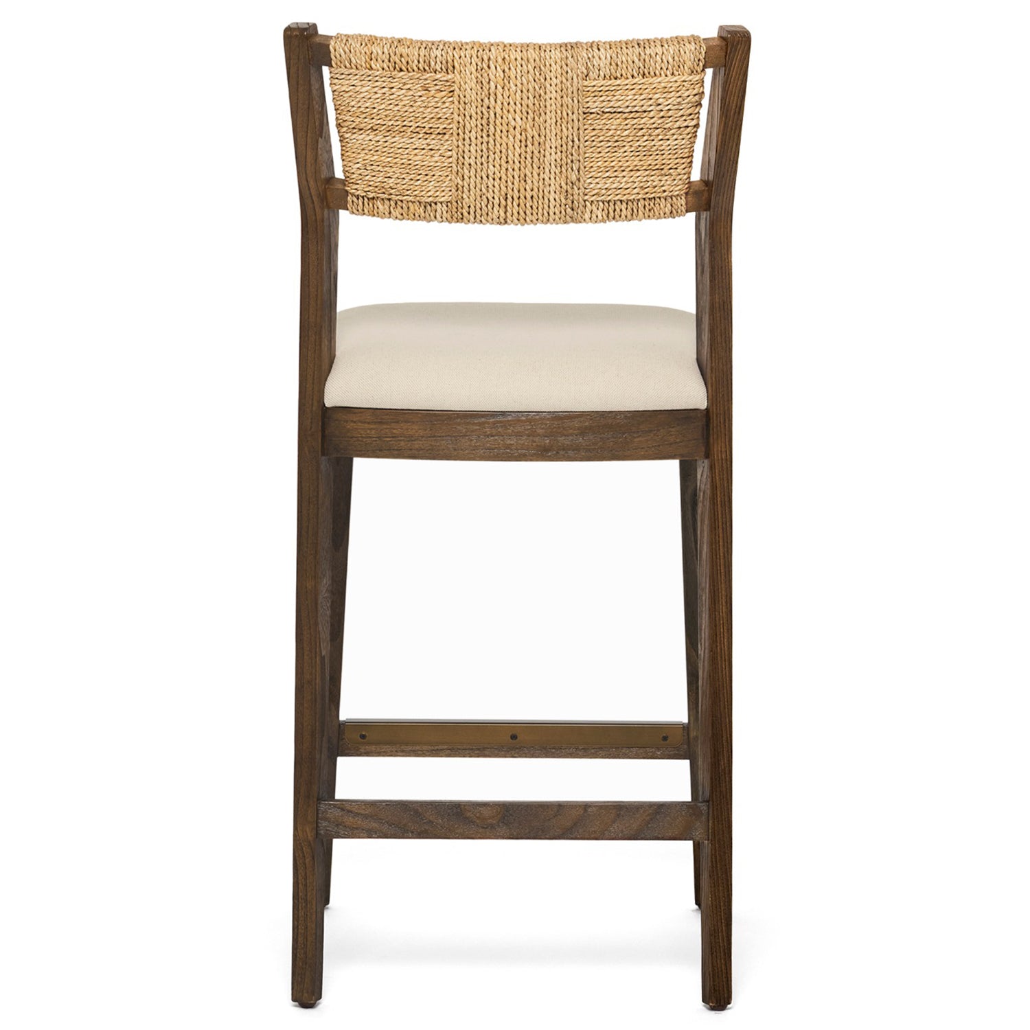 Interlude Home Colony Toffee Counter Stool styled in a room