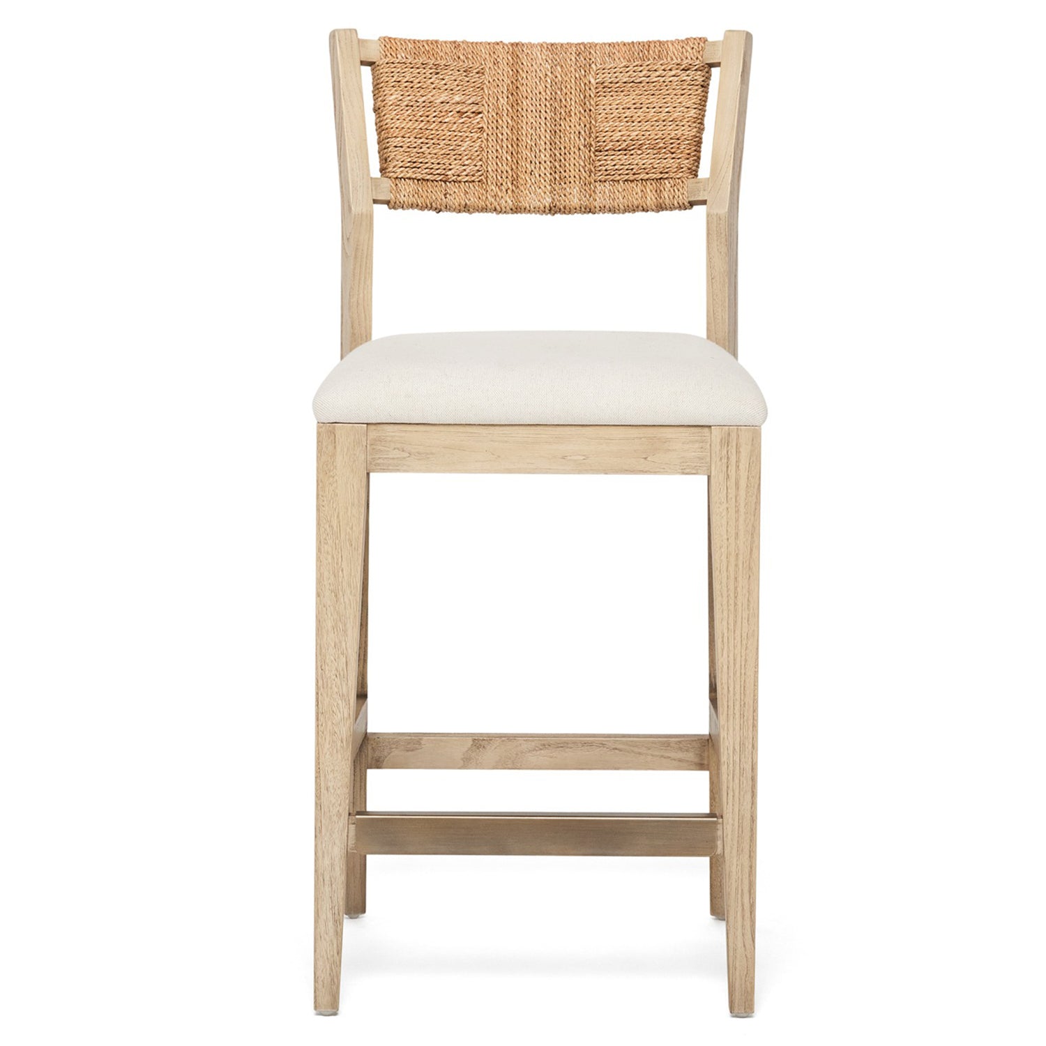 Interlude Home Colony Washed Taupe Counter Stool