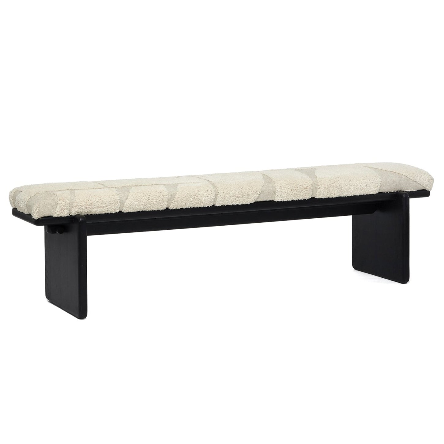 Interlude Home Collier Matte Black Grand Bench