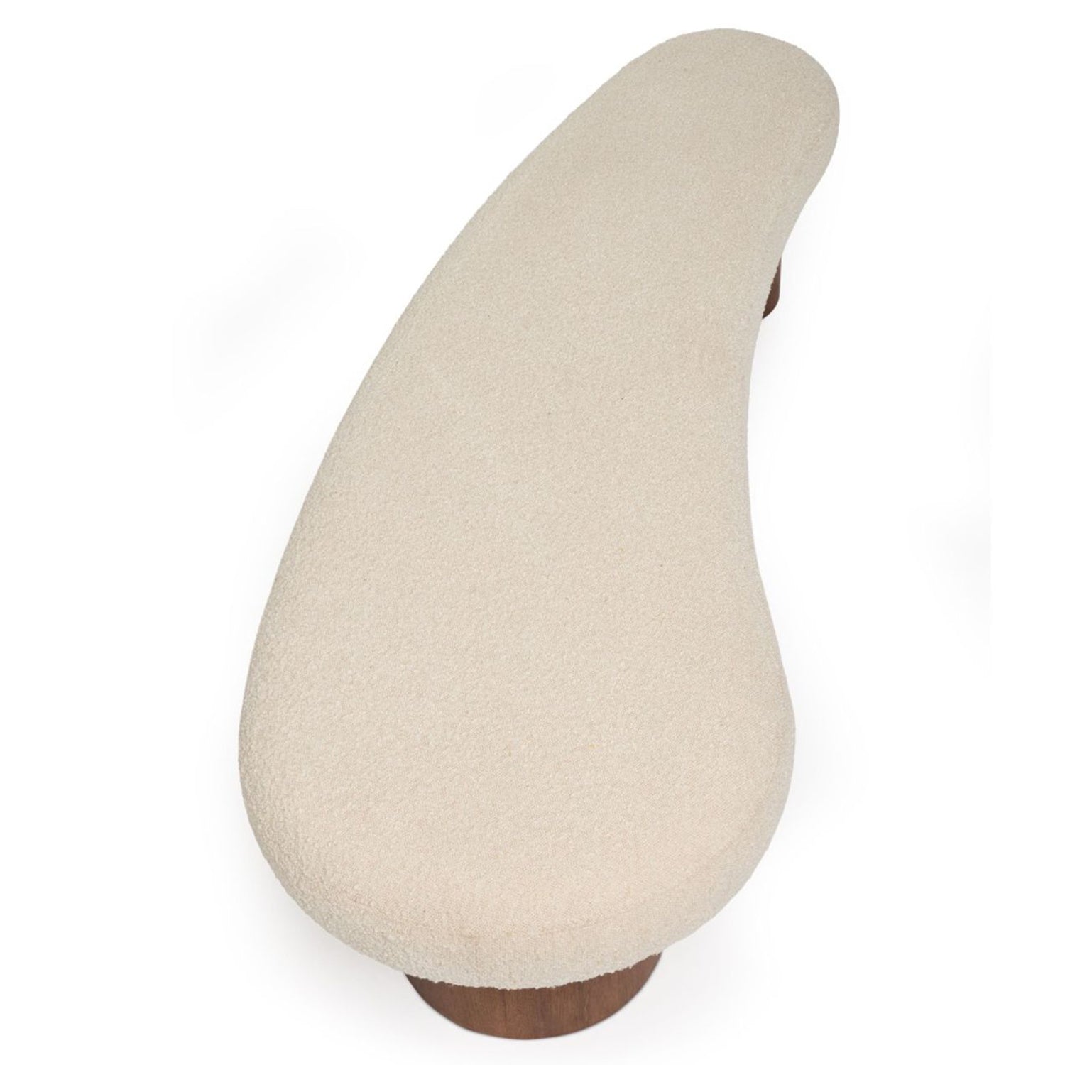 Caillou Classic Walnut Bench styled in a room to show its bench scale and proportions