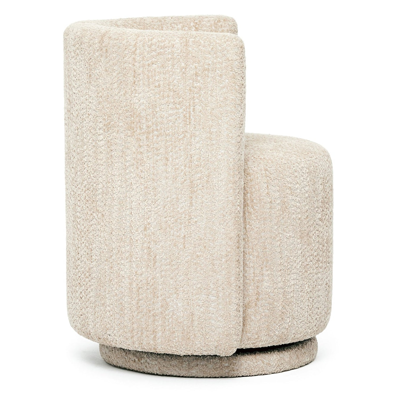Interlude Home Willa Cove Swivel Lounge Chair shown to scale in a space