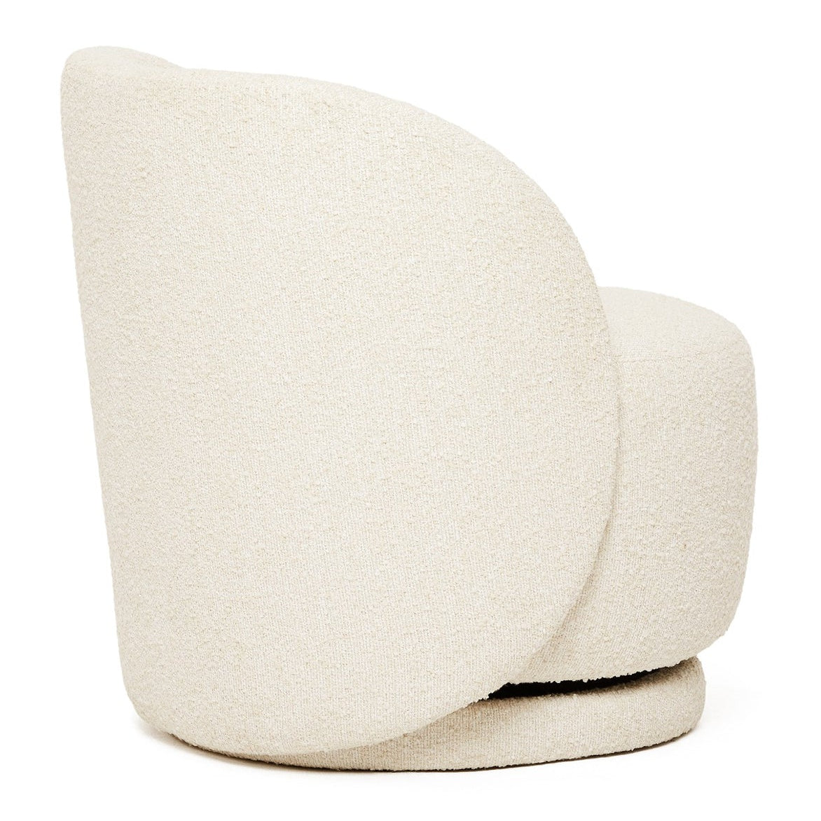 Interlude Home Oslo Bluff Swivel Lounge Chair styled in a room