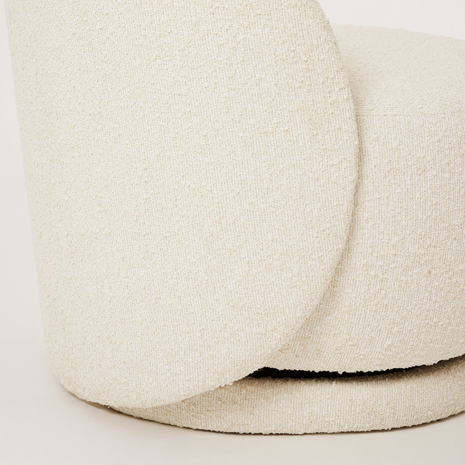 Interlude Home Oslo Bluff Swivel Lounge Chair shown to scale in a space