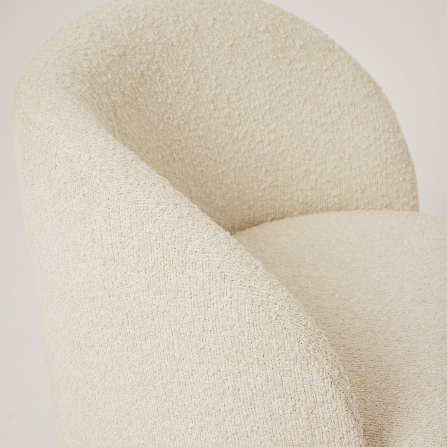 Close-up of the Fabric finish on the Interlude Home Oslo Bluff Swivel Lounge Chair