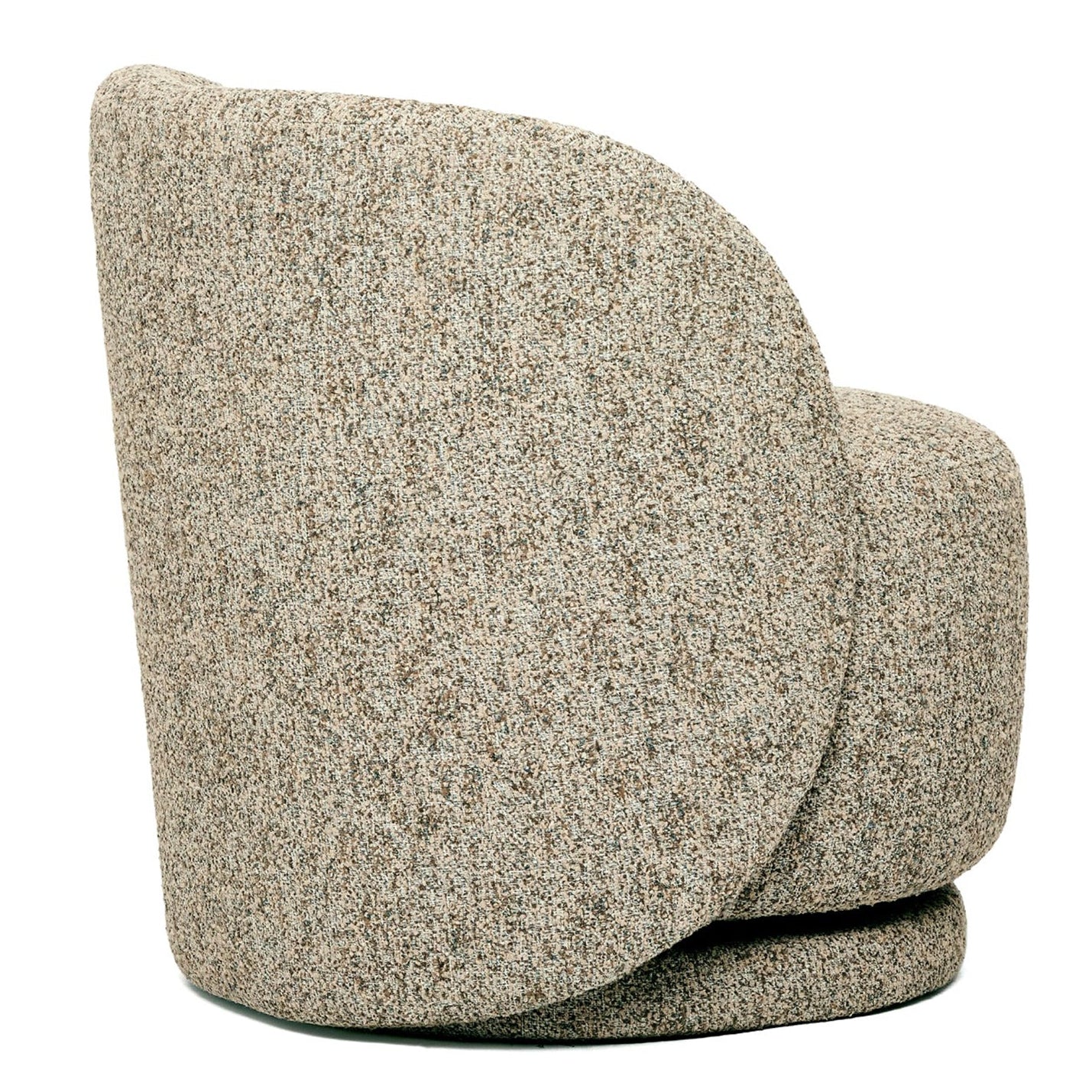 Interlude Home Oslo Hearth Swivel Lounge Chair styled in a room