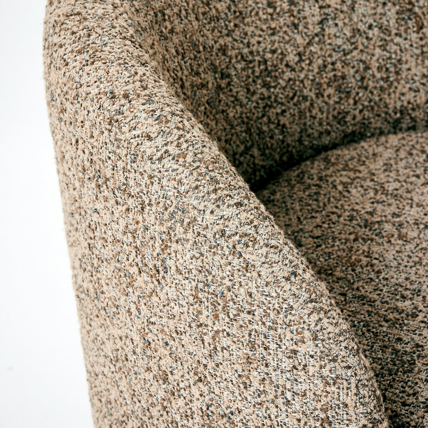 Interlude Home Oslo Hearth Swivel Lounge Chair shown to scale in a space
