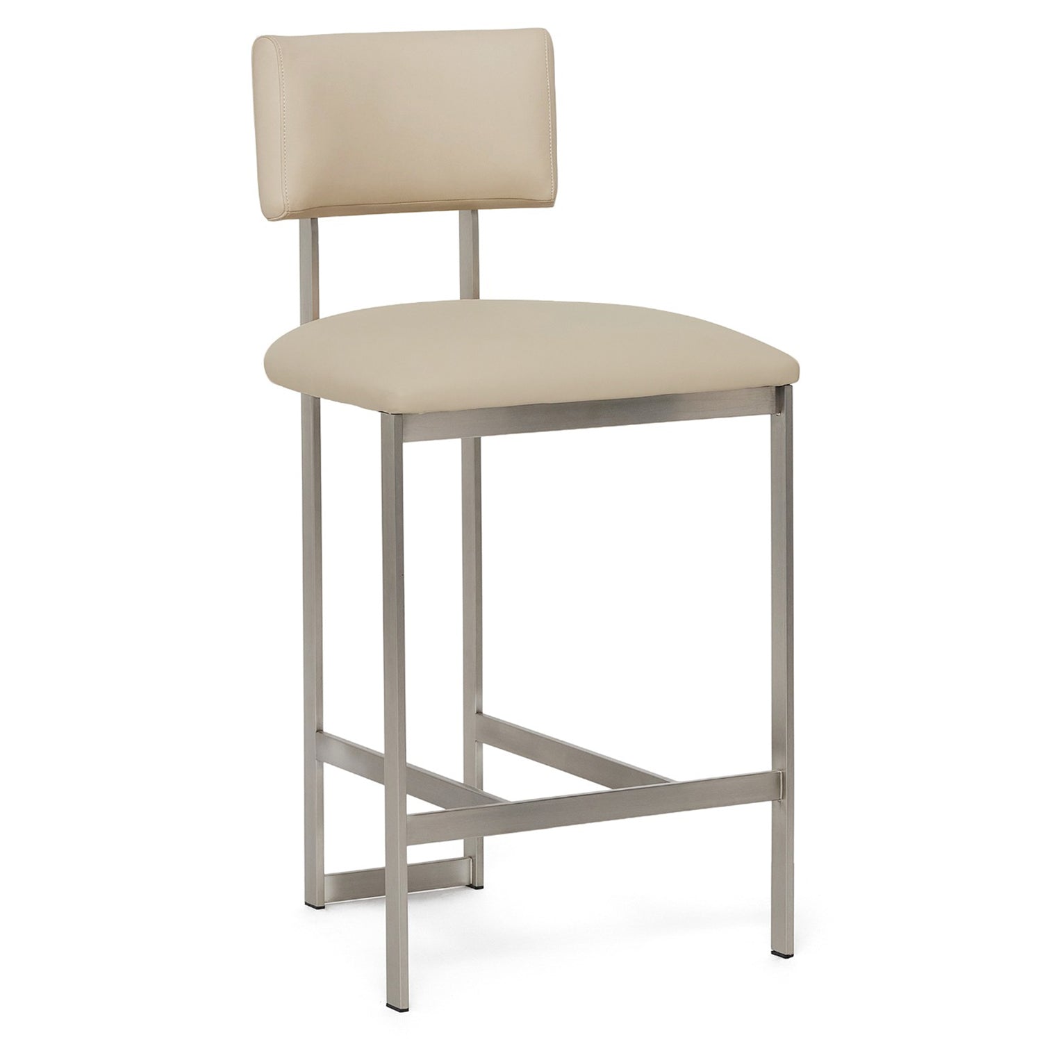 Interlude Home Landon II Brushed Nickel Counter Stool