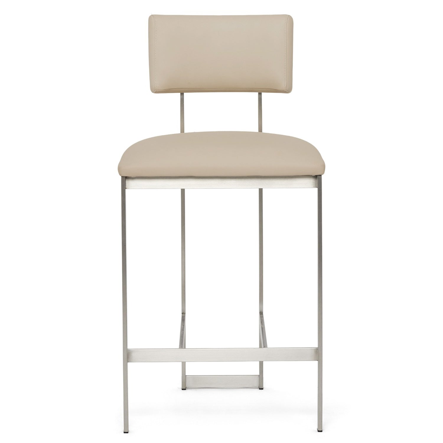 Interlude Home Landon II Brushed Nickel Counter Stool