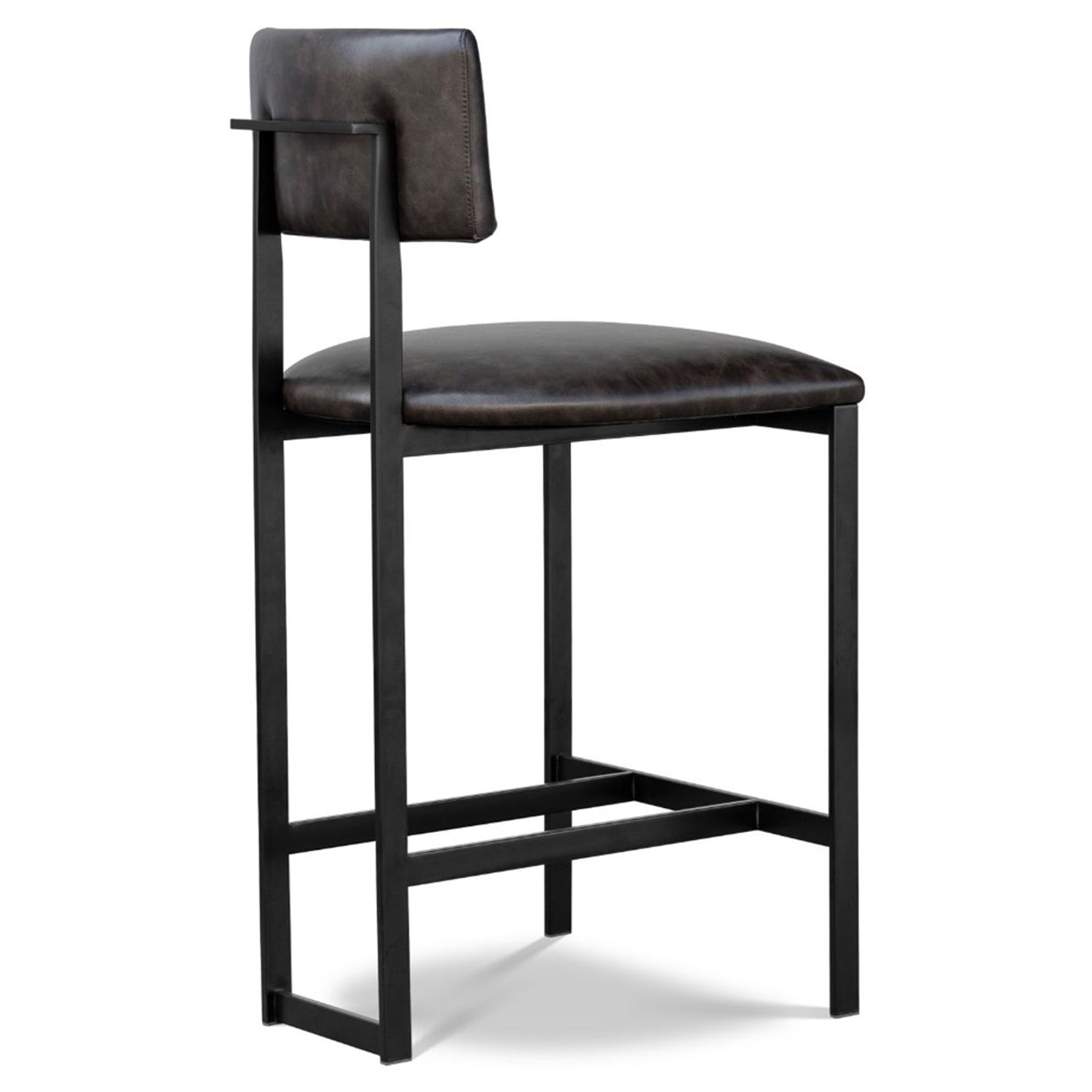 Landon II Tobacco Counter Stool styled in a room to show its counter stool scale and proportions