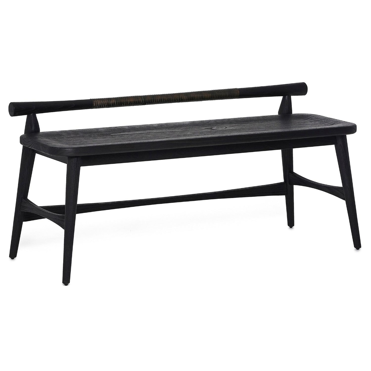 Interlude Home Madeira Matte Black Bench