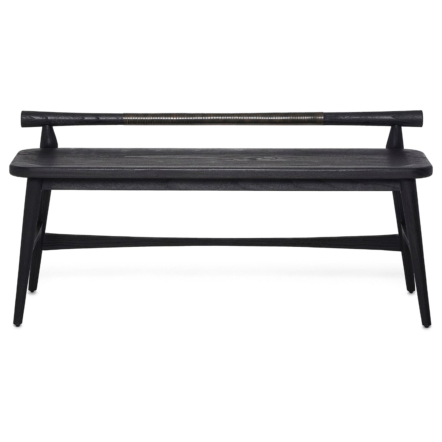 Interlude Home Madeira Matte Black Bench
