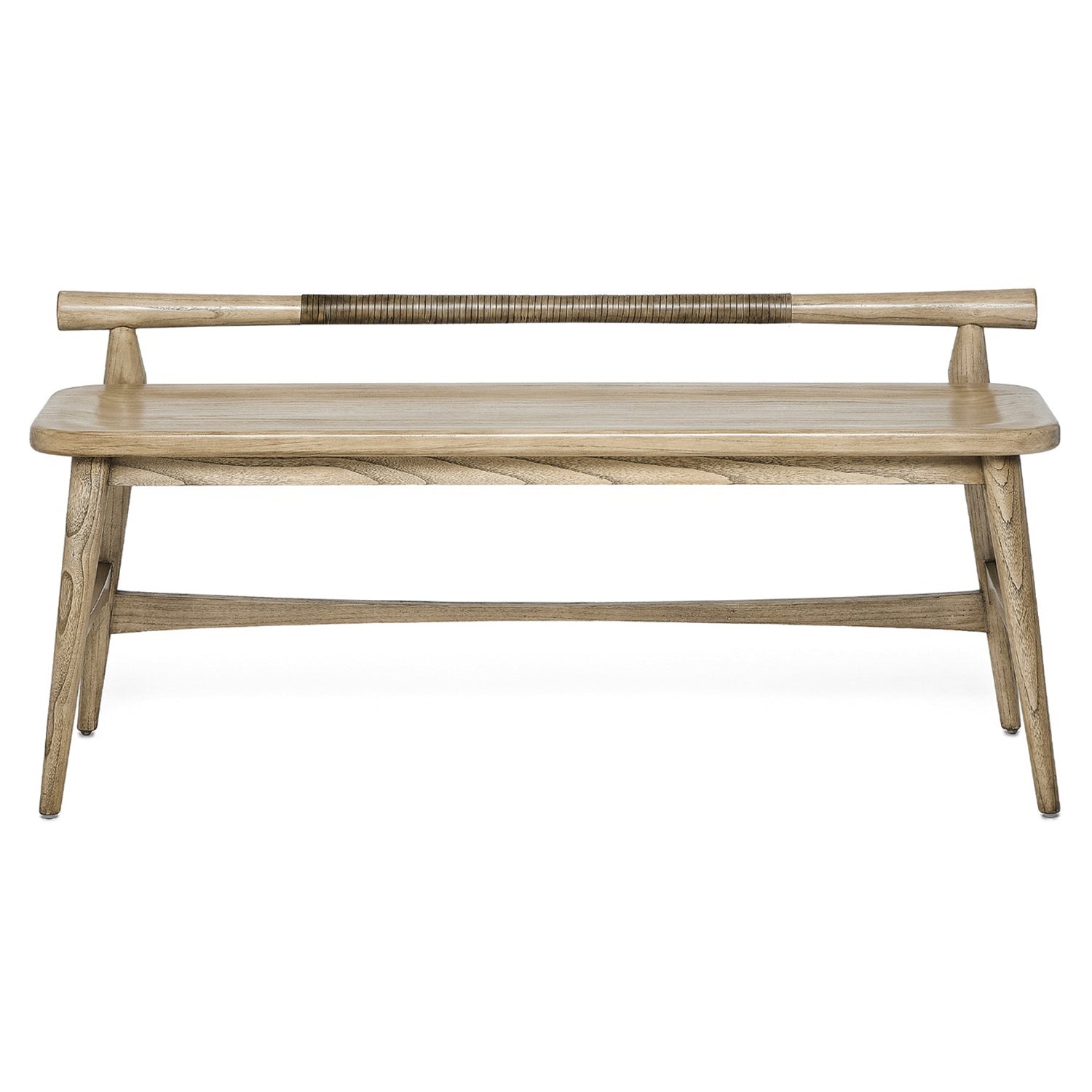 Interlude Home Madeira Washed Taupe Bench