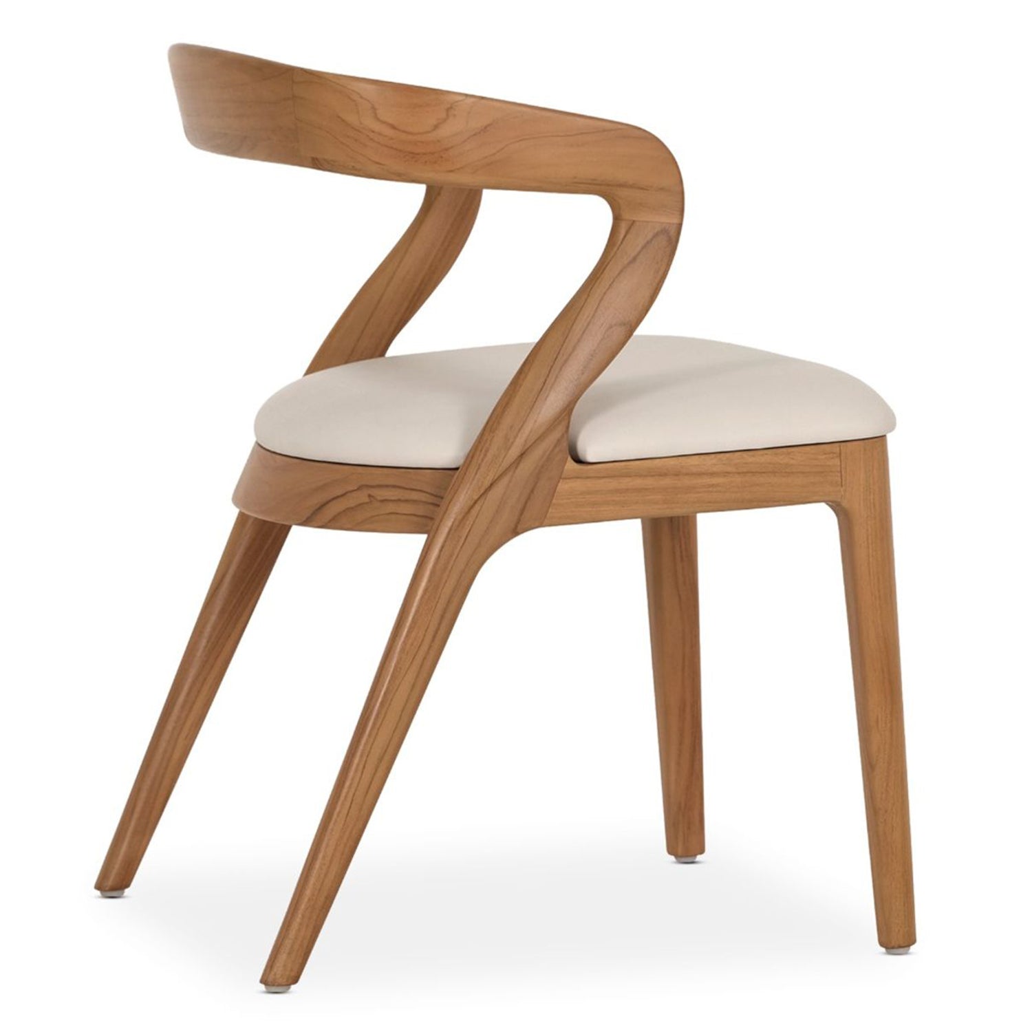 Millie Tawny Dining Chair Set of 2 styled in a room to show its dining chair scale and proportions