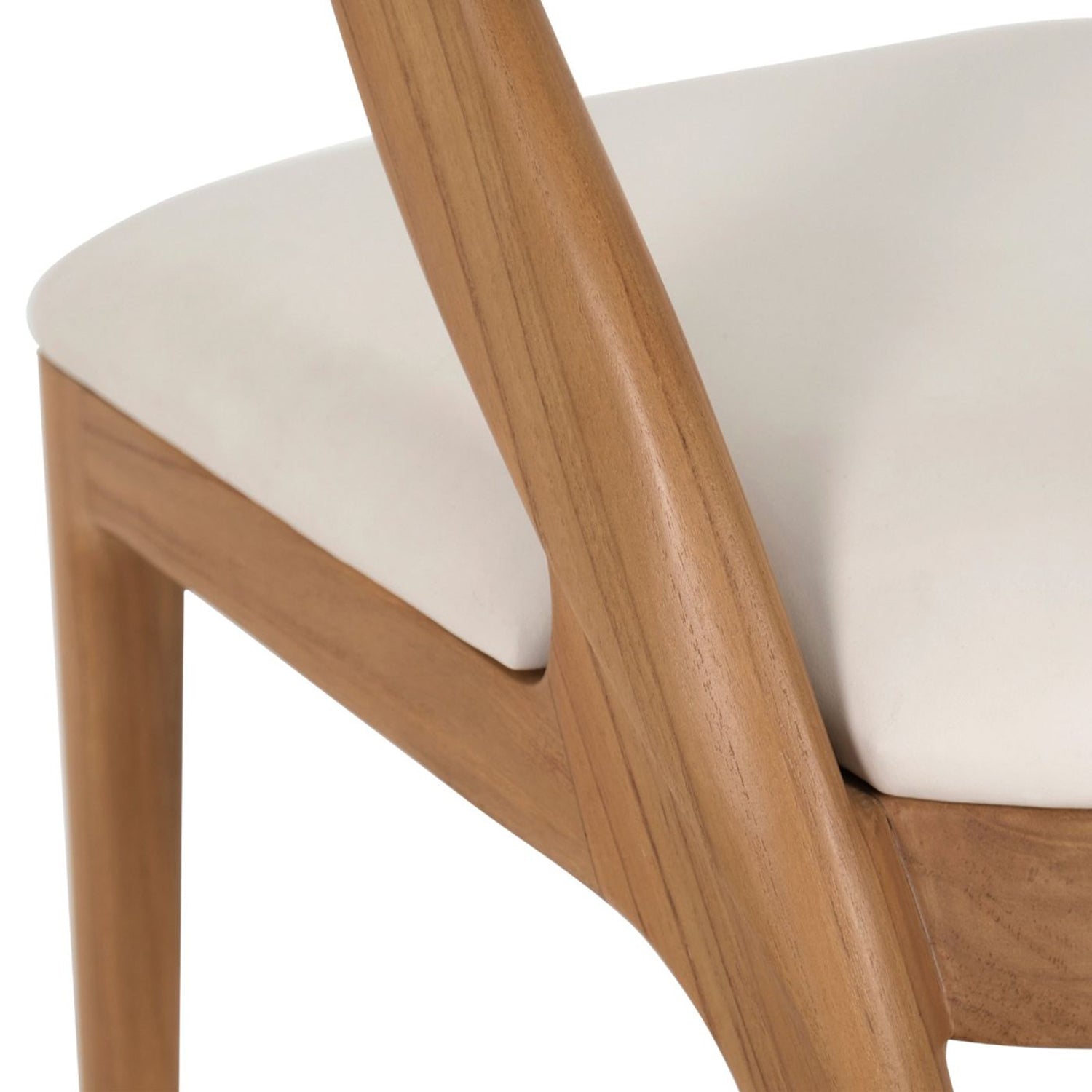 Side profile of the Millie Tawny Dining Chair Set of 2 dining chair in Tawny