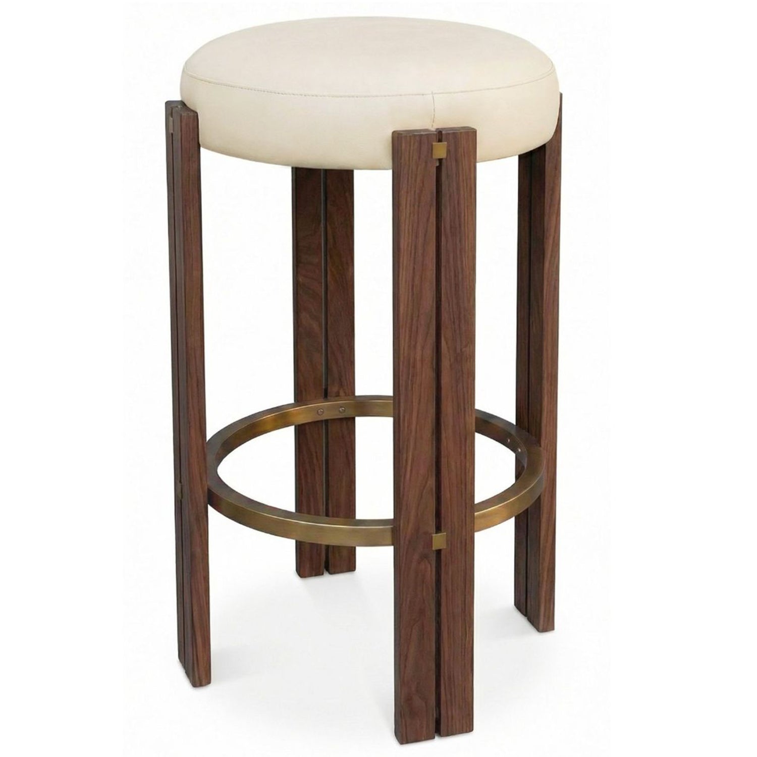 Interlude Home Grant Classic Walnut Counter Stool Set of 2