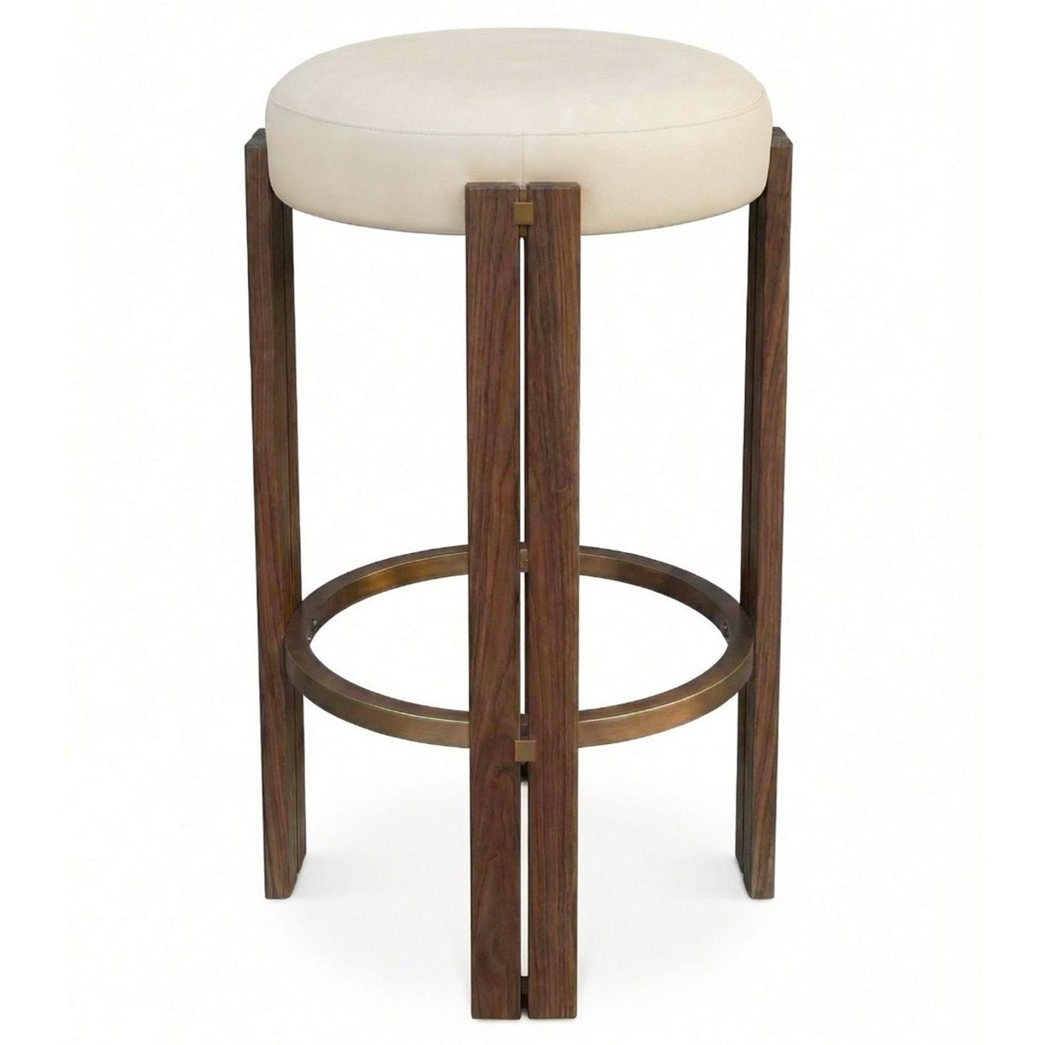 Interlude Home Grant Classic Walnut Counter Stool Set of 2