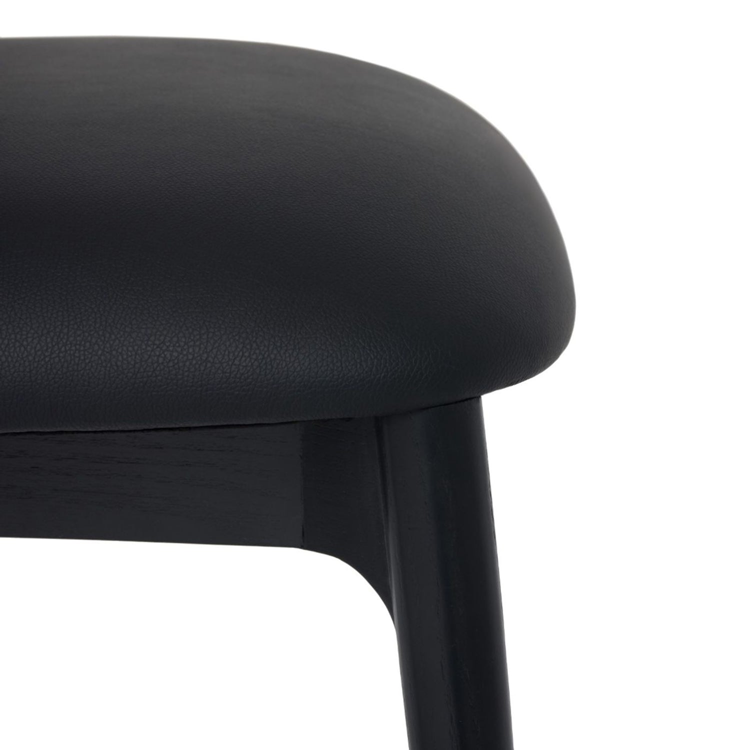 Overhead view of the Liam Midnight Dining Chair Set of 2 showing its Ash surface