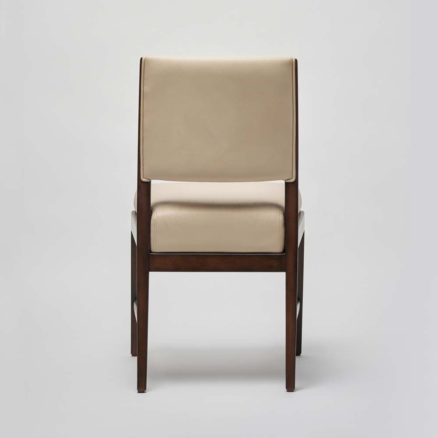 Interlude Home Ludlow Cream Latte Dining Chair Set of 2 shown to scale in a space