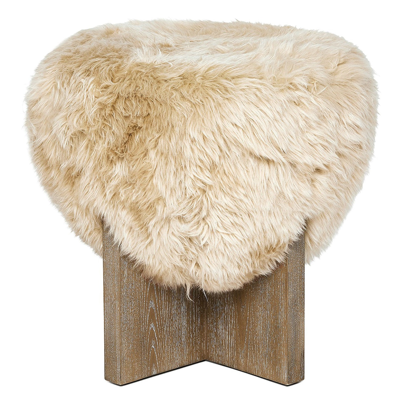 Interlude Home Brooks Morel Taupe Stool