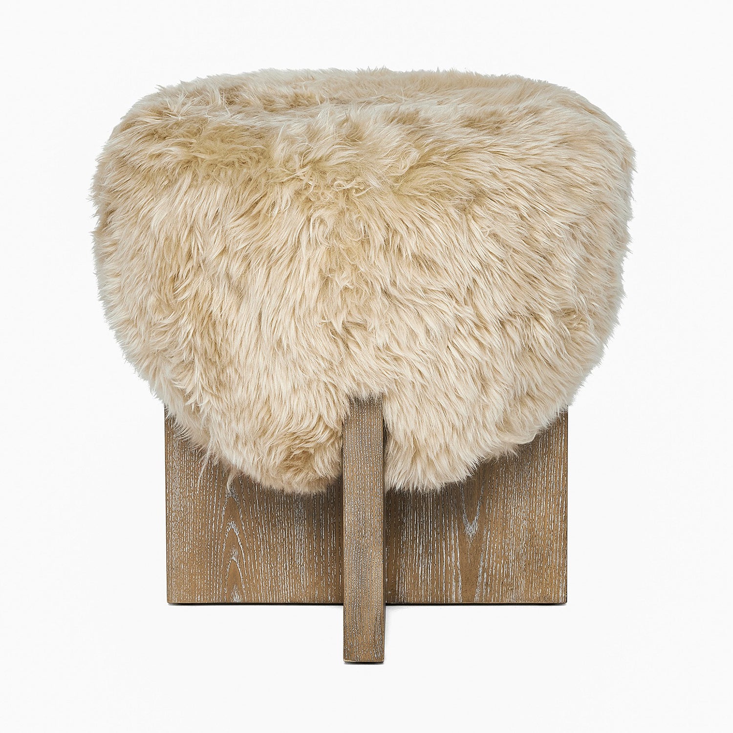 Interlude Home Brooks Morel Taupe Stool