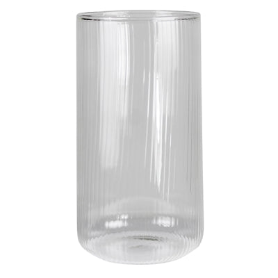 Jolie Ribbed Ball Drinking Glass Set of 4