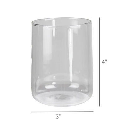 Jolie Borosilicate Ball Drinking Glass Set of 4