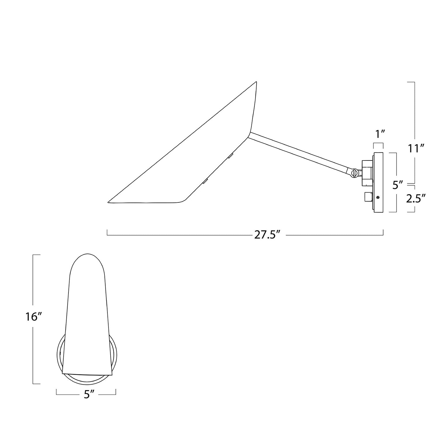 Regina Andrew Vest Single Arm Wall Sconce