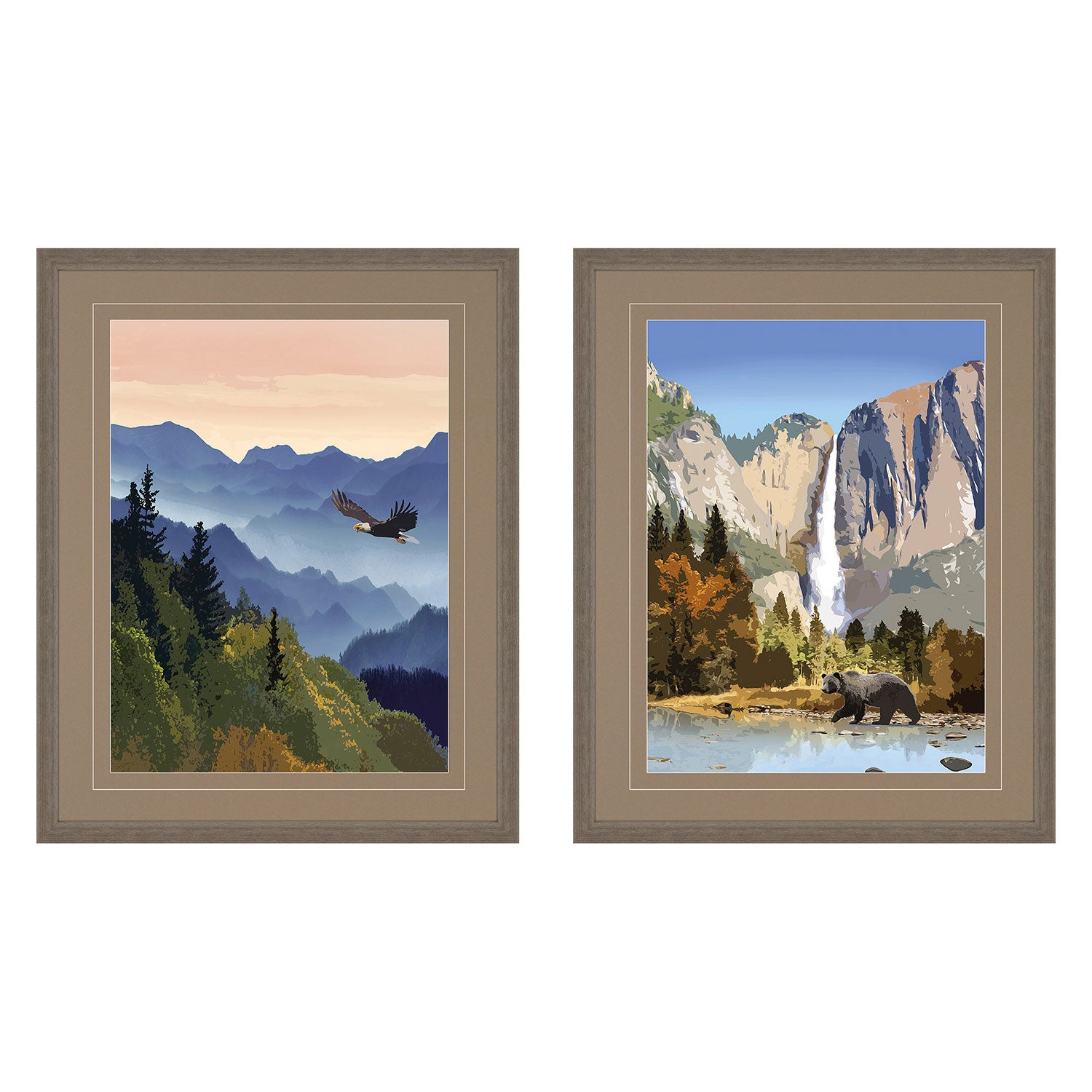 Chandon National Parks II Framed Art Set of 2