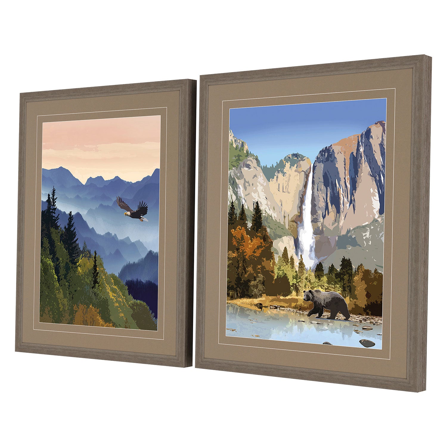 Chandon National Parks II Framed Art Set of 2