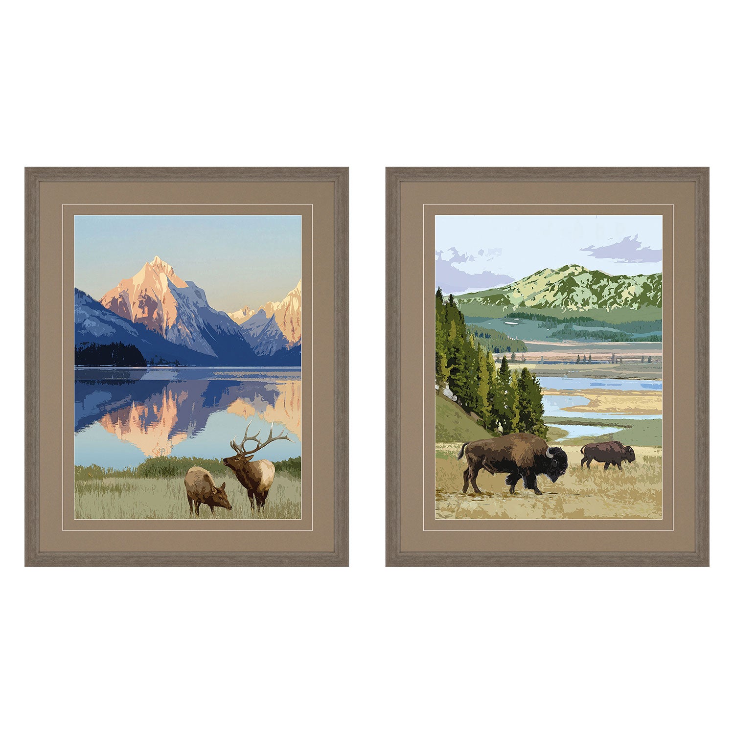 Chandon National Parks III Framed Art Set of 2