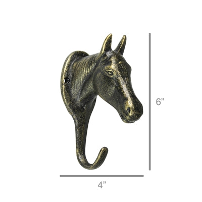 Horse Head Wall Hook Set of 2
