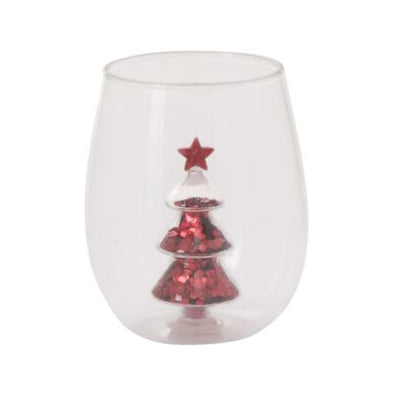 Glitter Tree Drinkware Set of 4