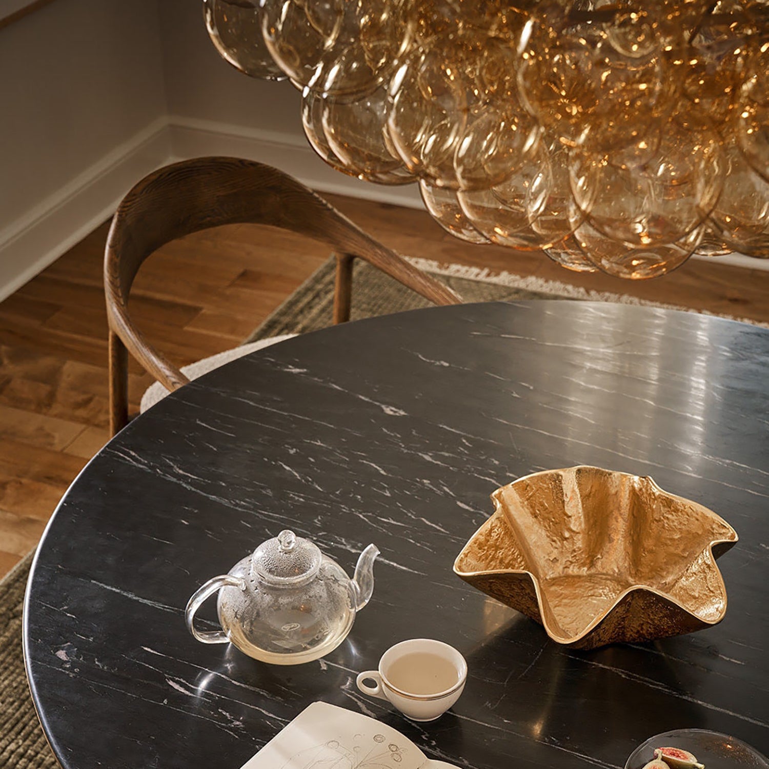 Regina Andrew Bubbles Amber Chandelier