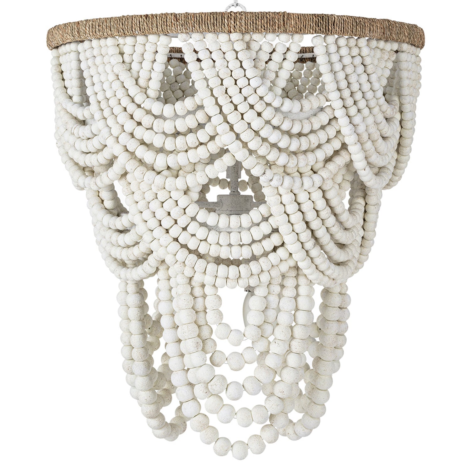 Regina Andrew Lorelei Wood Bead Chandelier