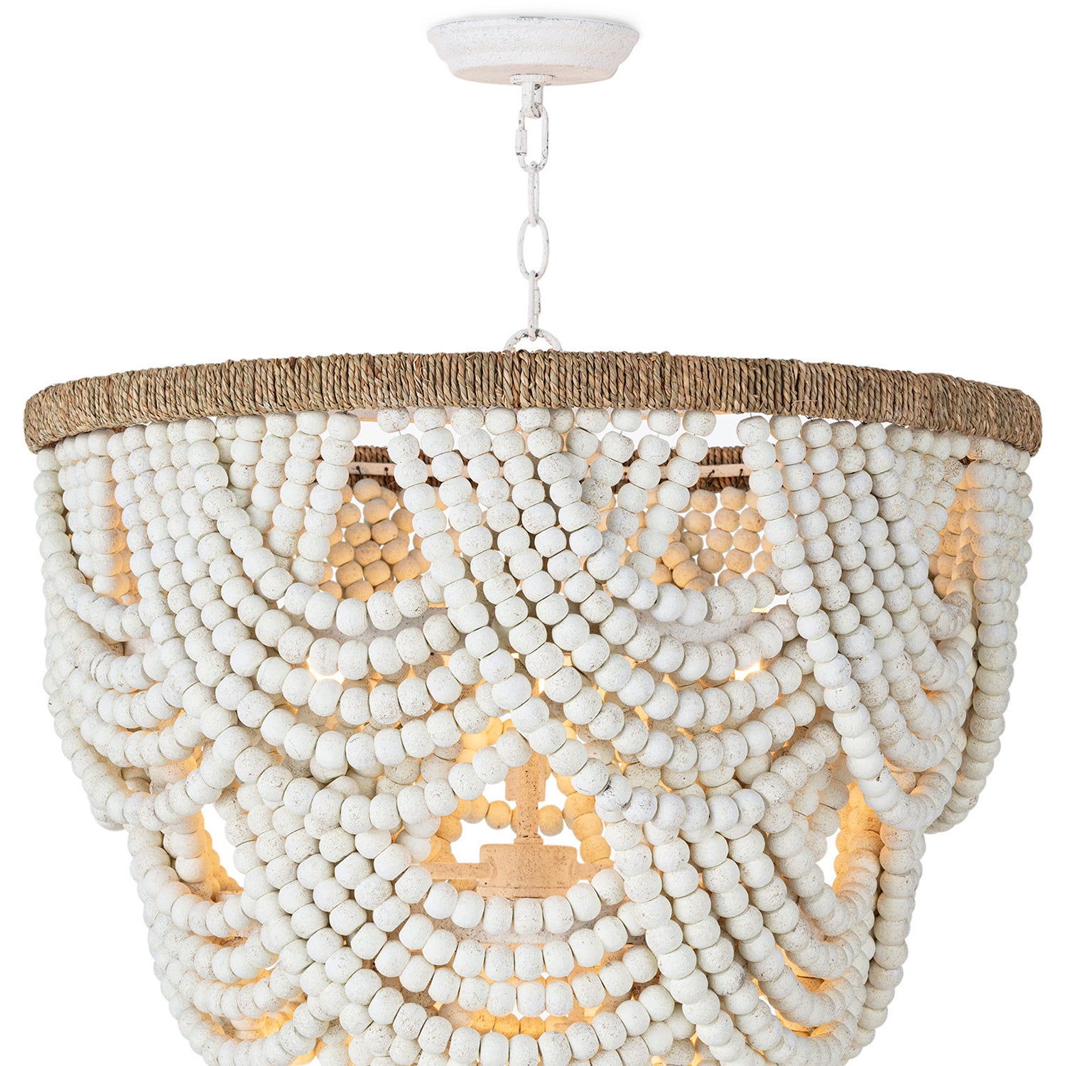 Regina Andrew Lorelei Wood Bead Chandelier