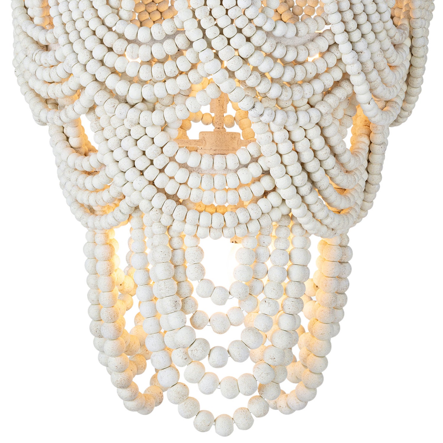 Regina Andrew Lorelei Wood Bead Chandelier