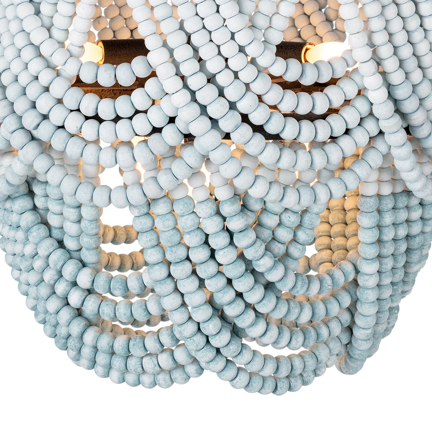 Regina Andrew Ombre Wood Bead Flush Mount